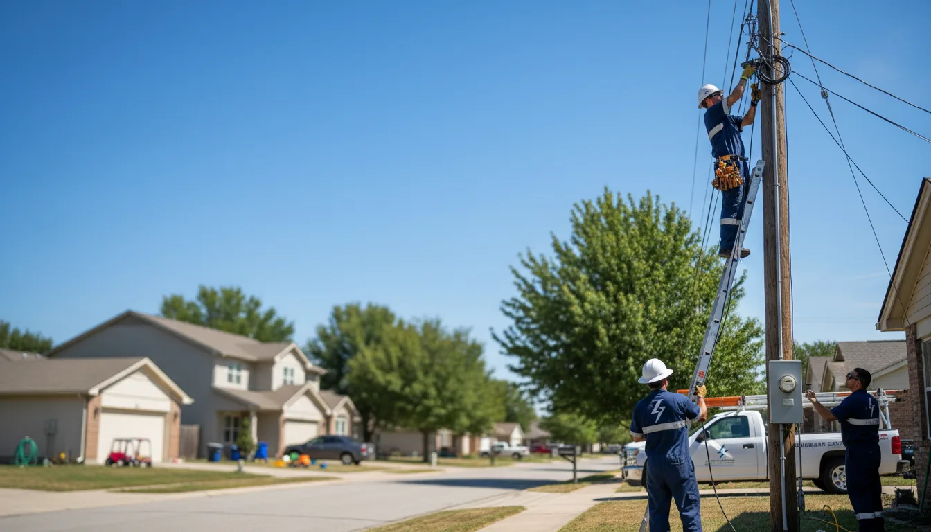 Residential electrician providing installation services in Wilsons, VA